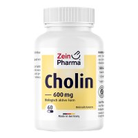 CHOLIN 600 mg rein aus Bitartrat veg.Kapseln