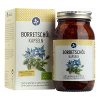 BORRETSCHÖL 500 mg Kapseln Bio vegan