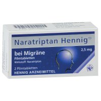 NARATRIPTAN Hennig bei Migräne 2,5 mg Filmtabl.