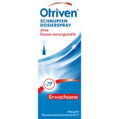 Otriven gegen Schnupfen 0,1 % Nasenspray ohne Konservierungsstoffe, 10 ml