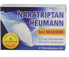 NARATRIPTAN Heumann bei Migräne 2,5 mg Filmtabl.