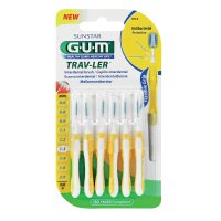 GUM TRAV-LER 1,3mm Tanne gelb Interdental+6Kappen